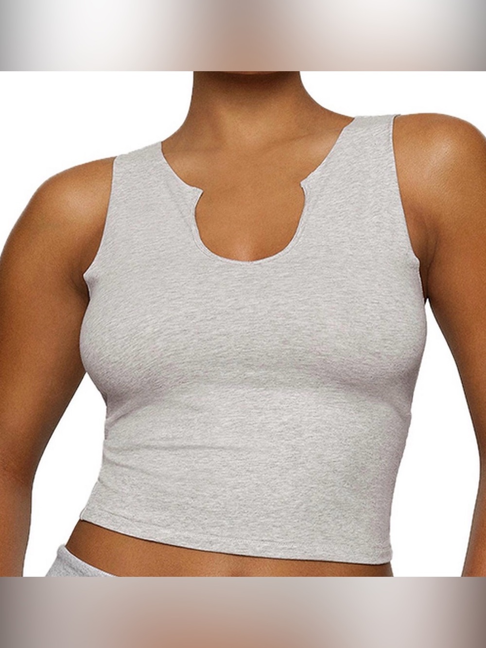 SKIMS Jersey Split Neck Tank.